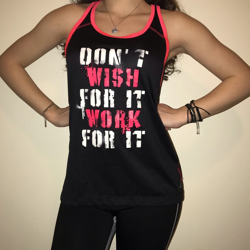 BCG “Don’t wish for it work for it”🏃🏻‍♀️Tank top